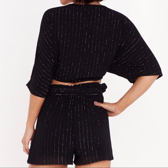 NASTY GAL 2 Piece Cover-Up Top and Shorts (never worn) - Picture 2 of 13